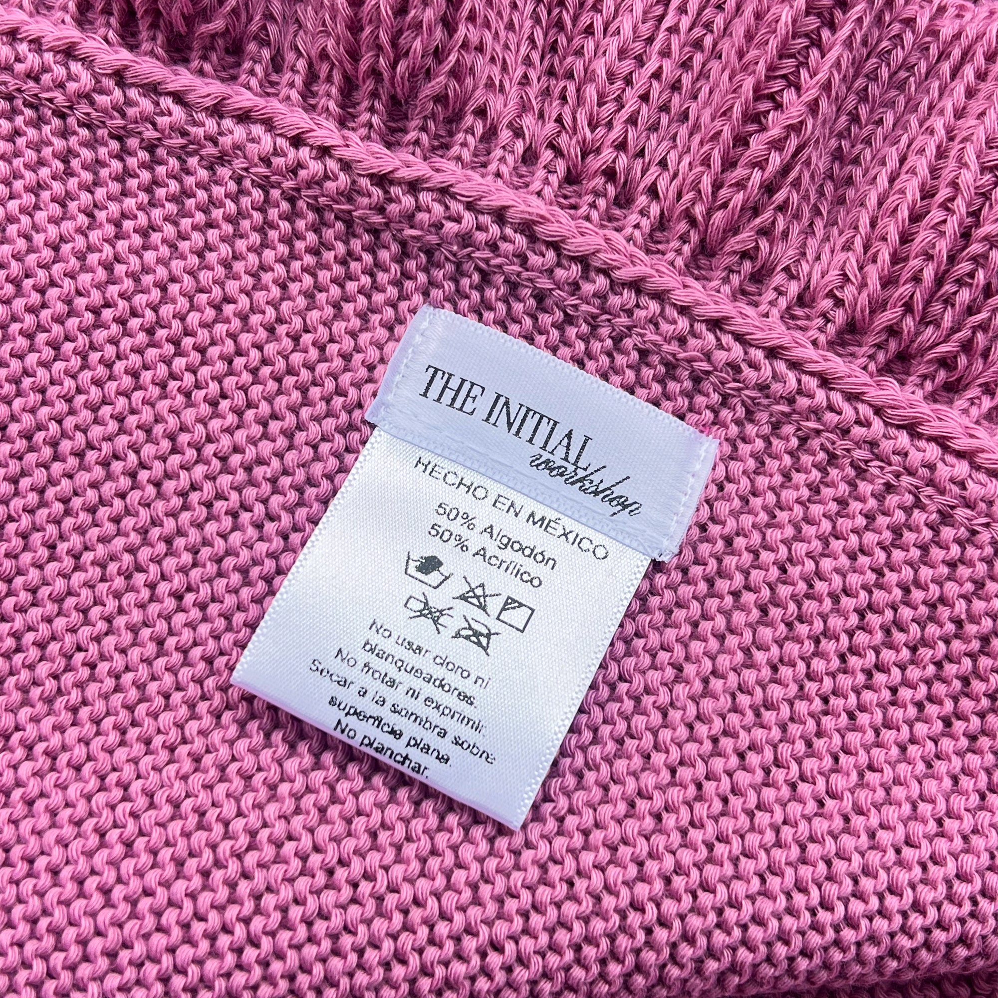 Cobija Tejida Con Olanes Rosa