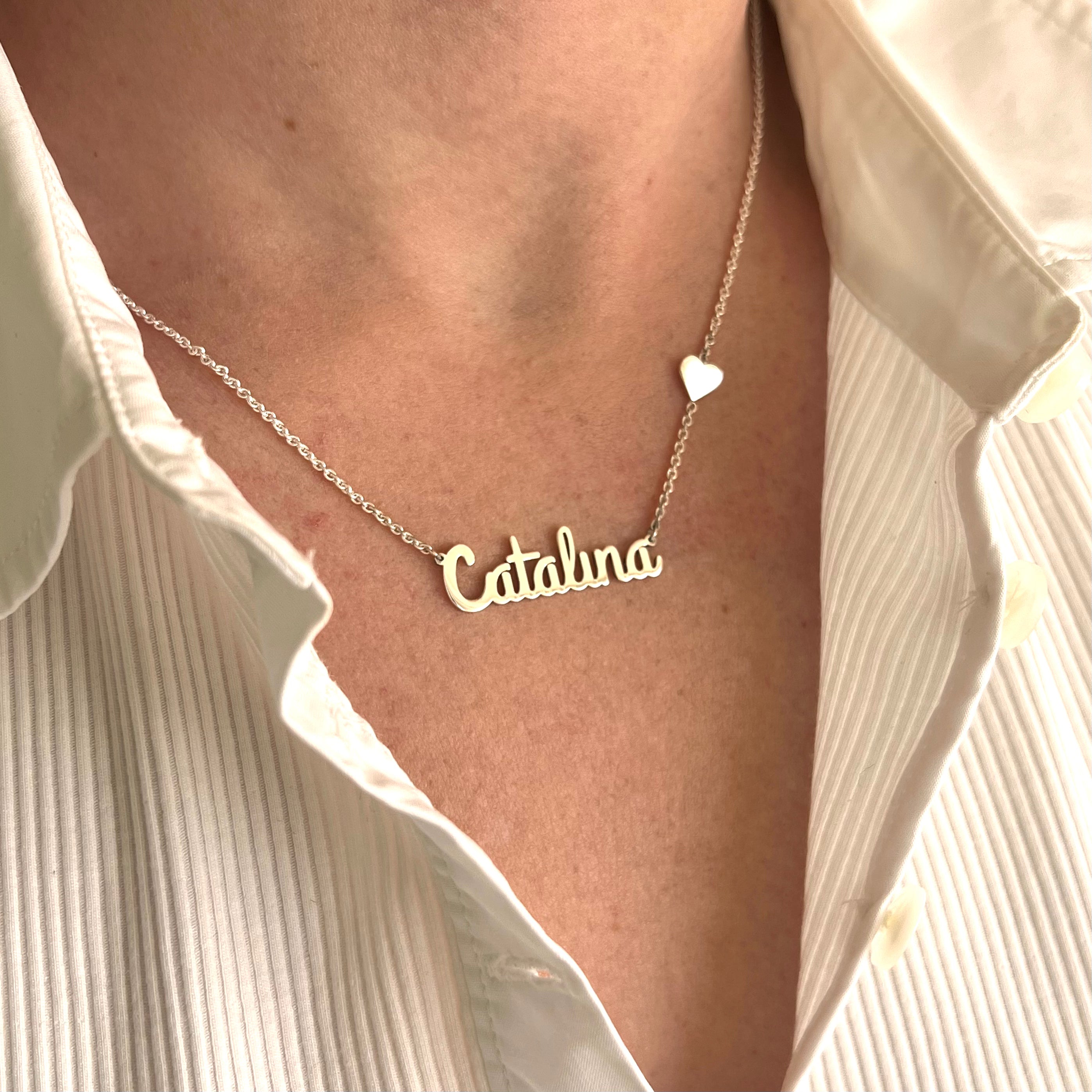 Collar De Nombre Con Figura