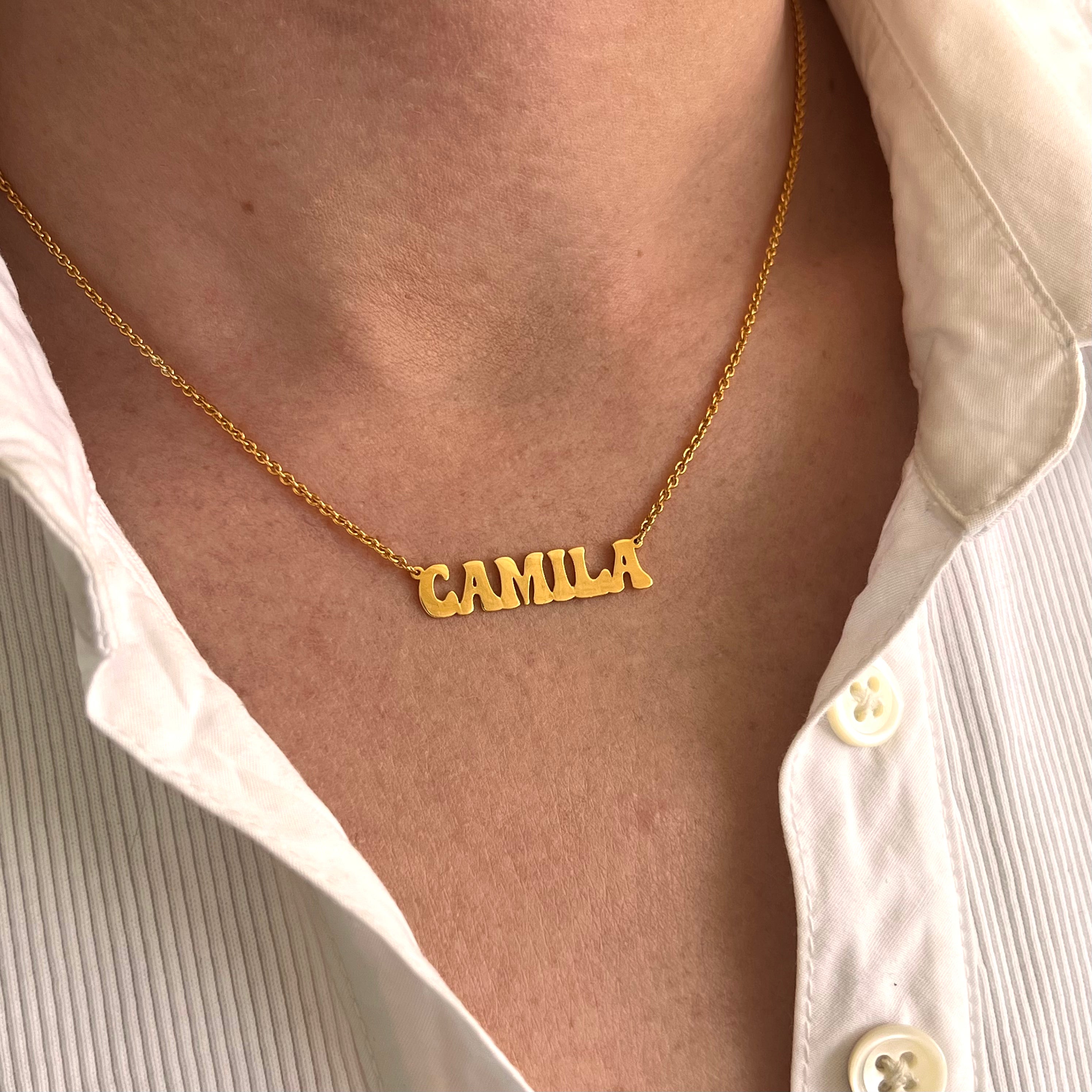 Collar De Nombre Groovy