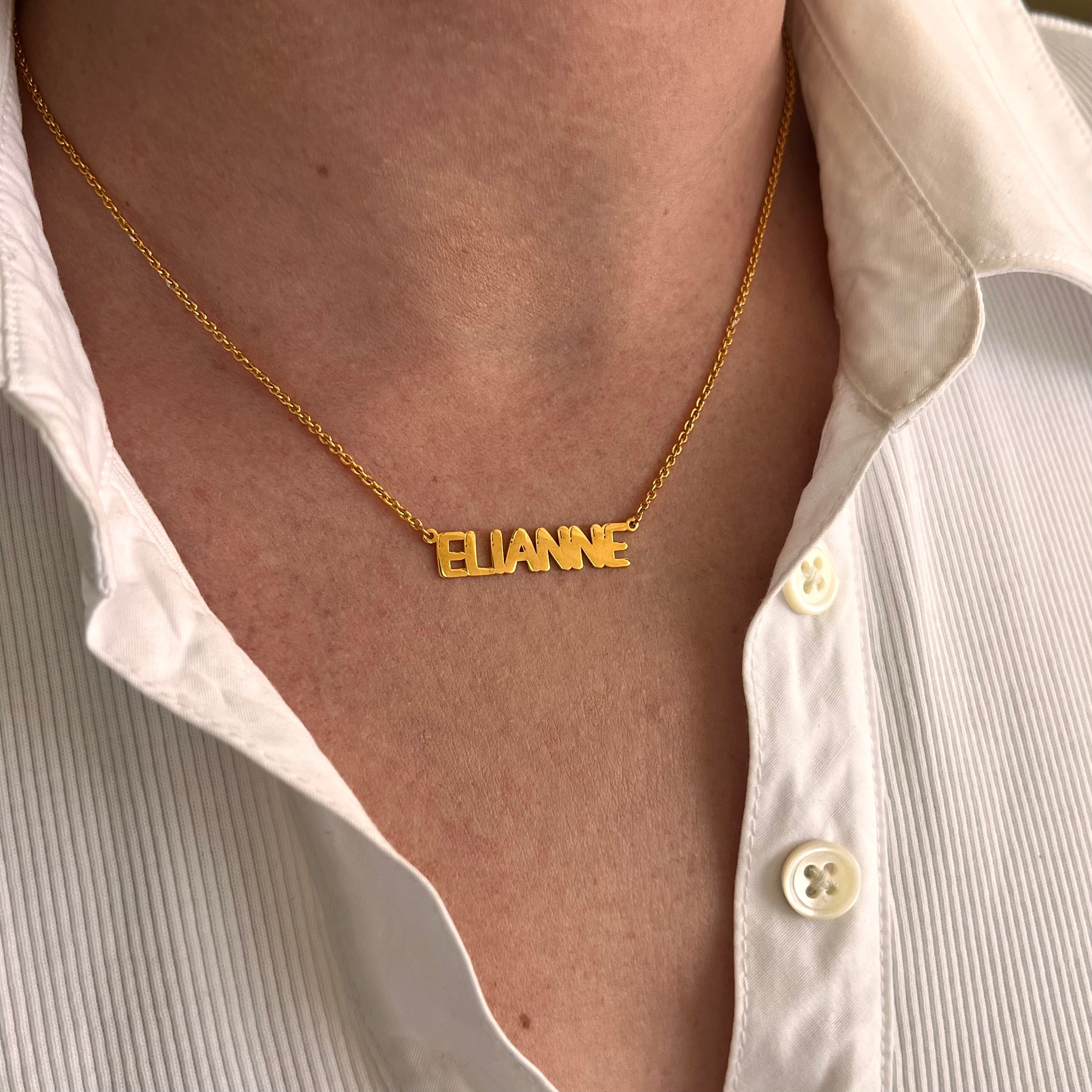 Collar De Nombre Bubble