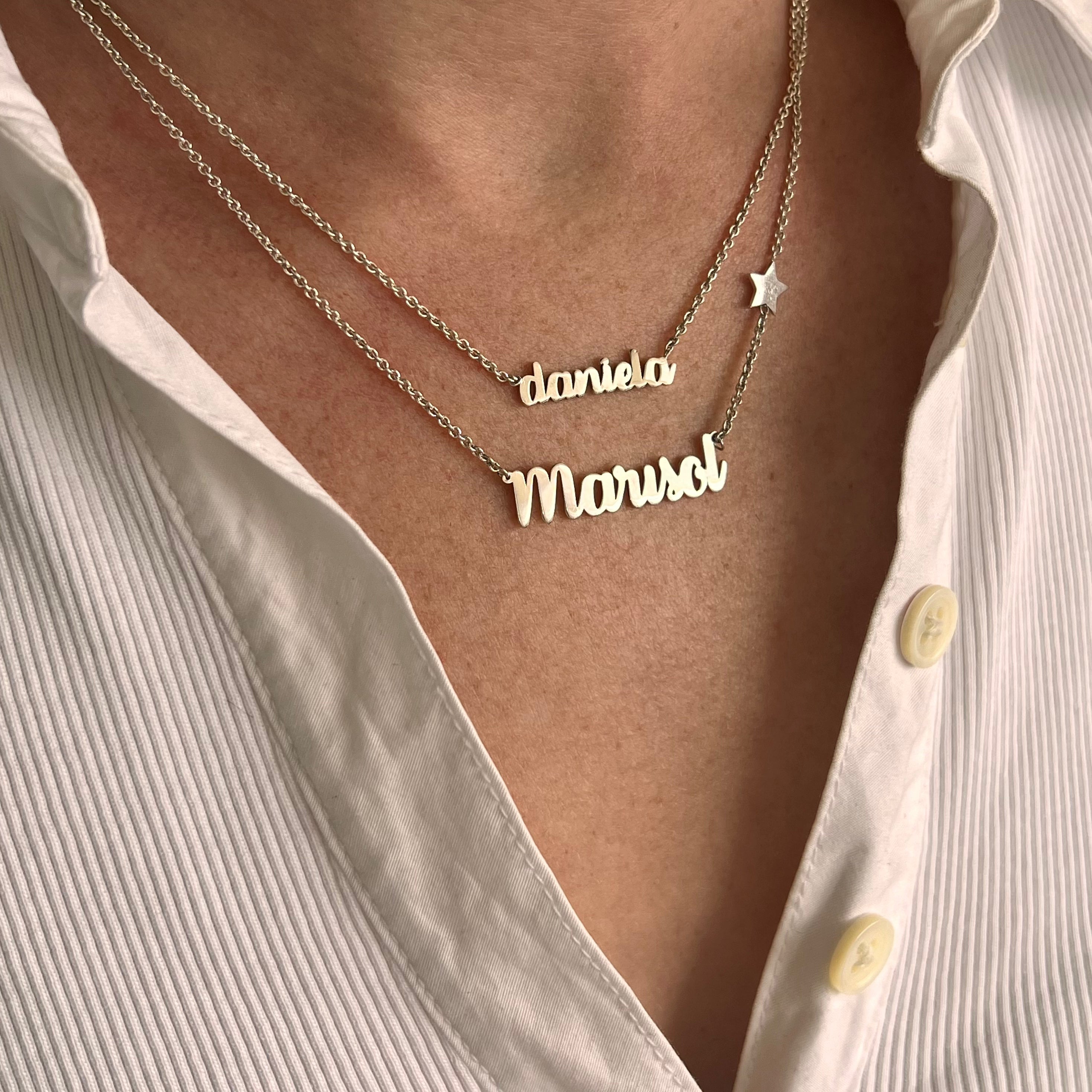 Collar De Nombre Con Figura