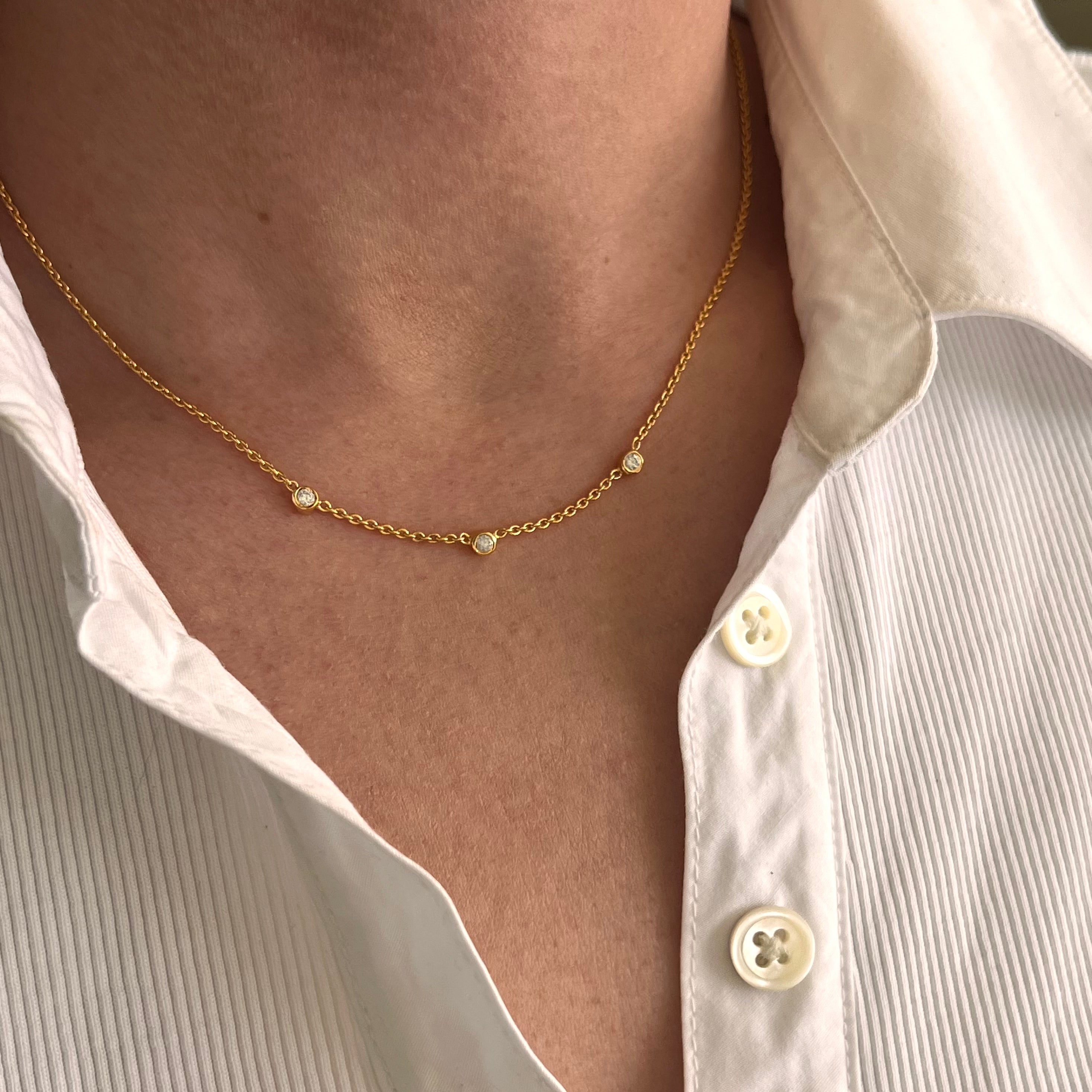 Collar Sandra 3 Piedras