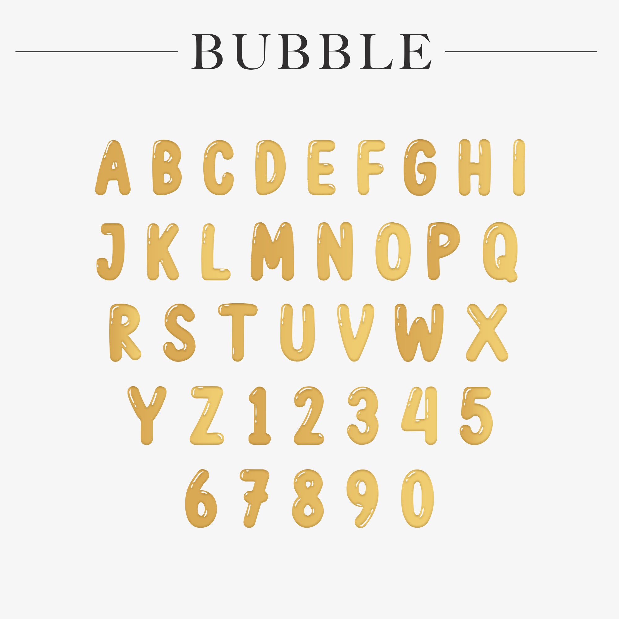 Anillo De Nombre Bubble