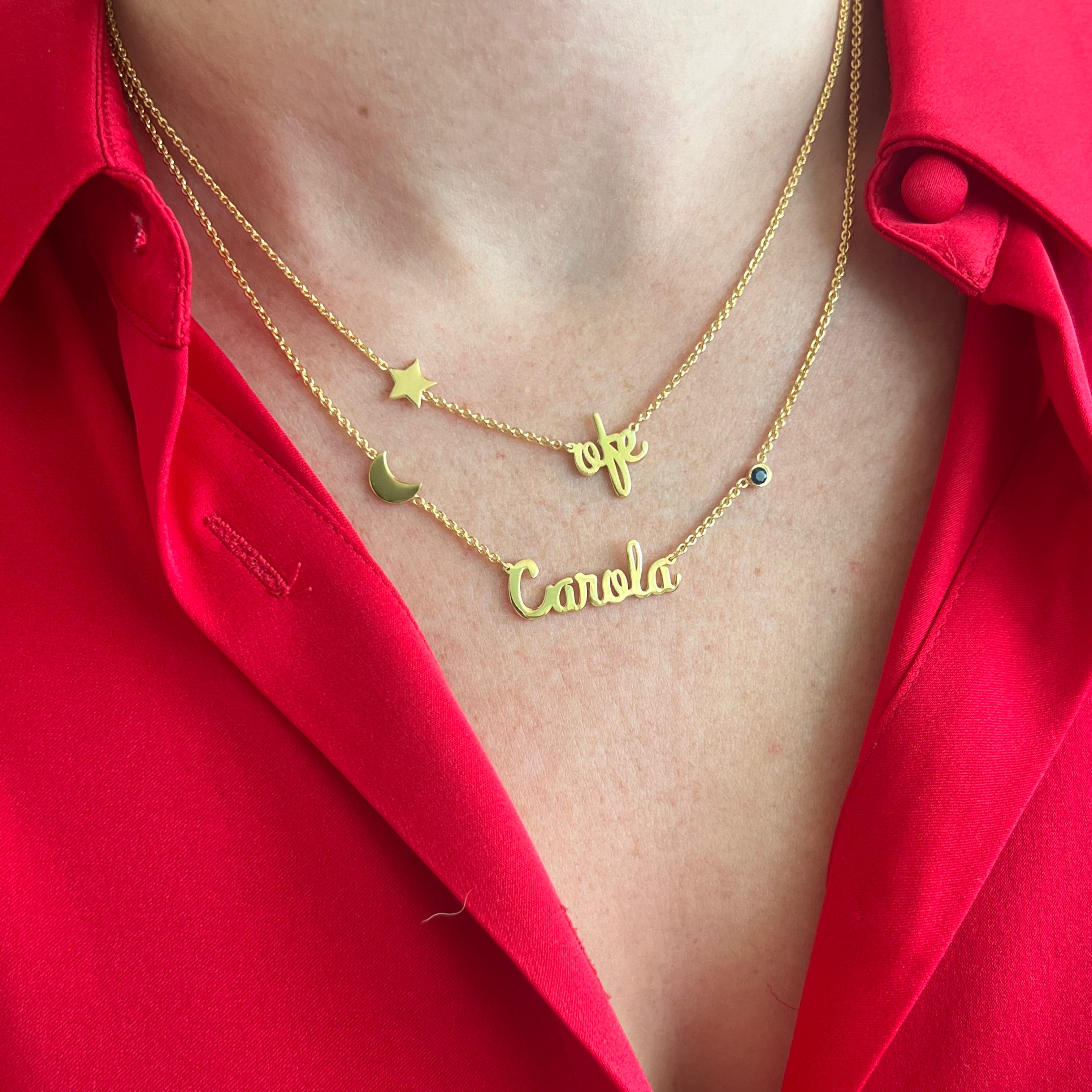 Collar De Nombre Con Figura