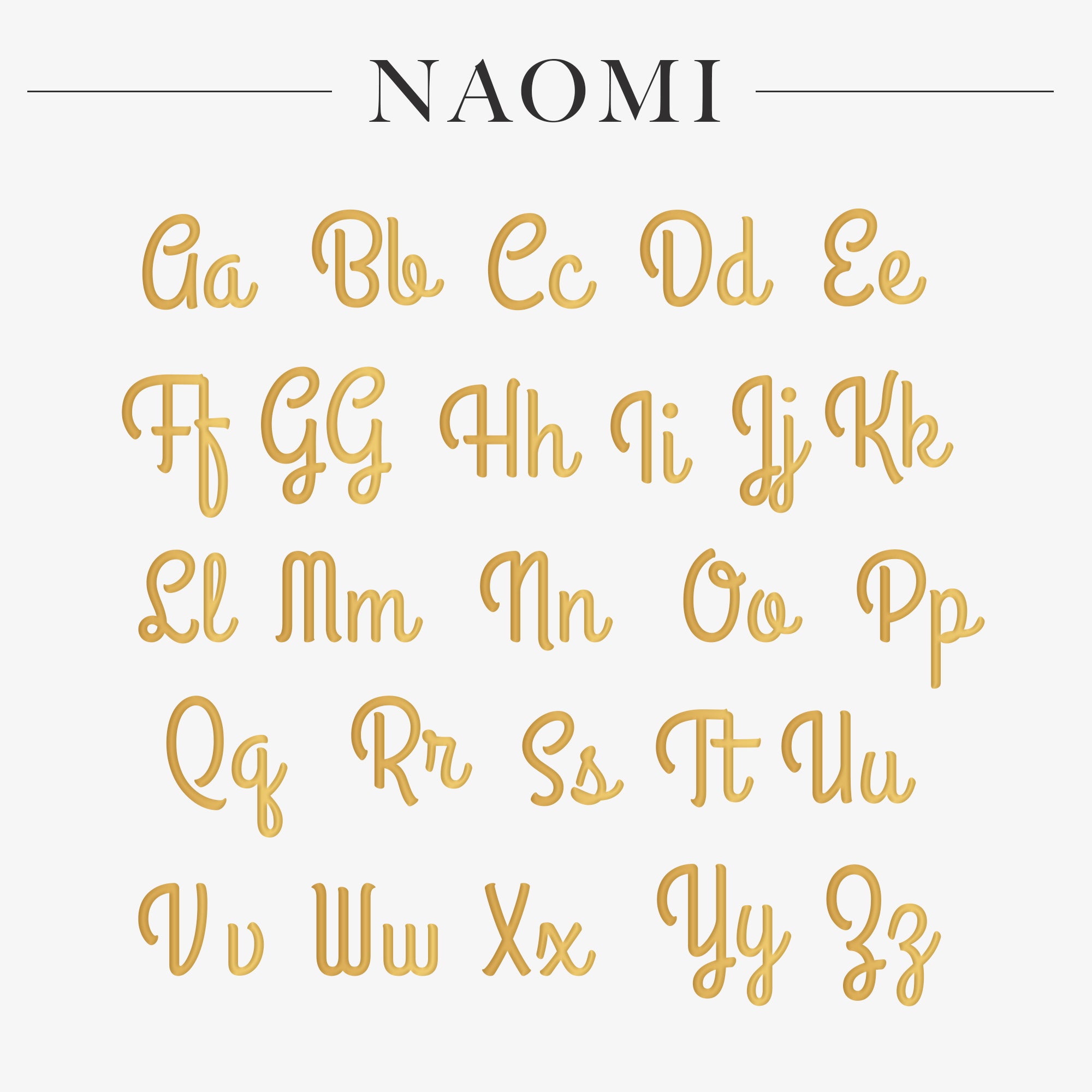 Collar De Nombre Naomi