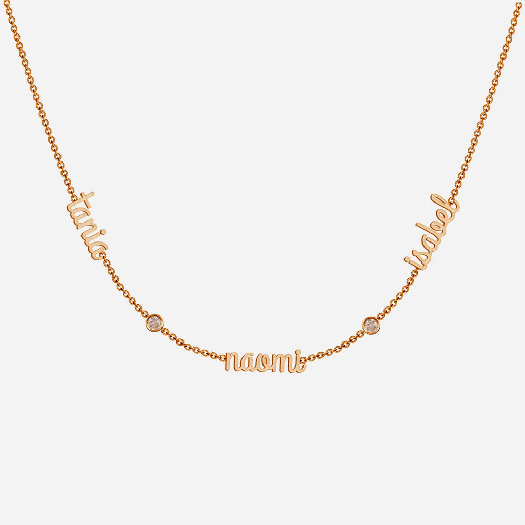 Collar Familia Naomi Con Piedras
