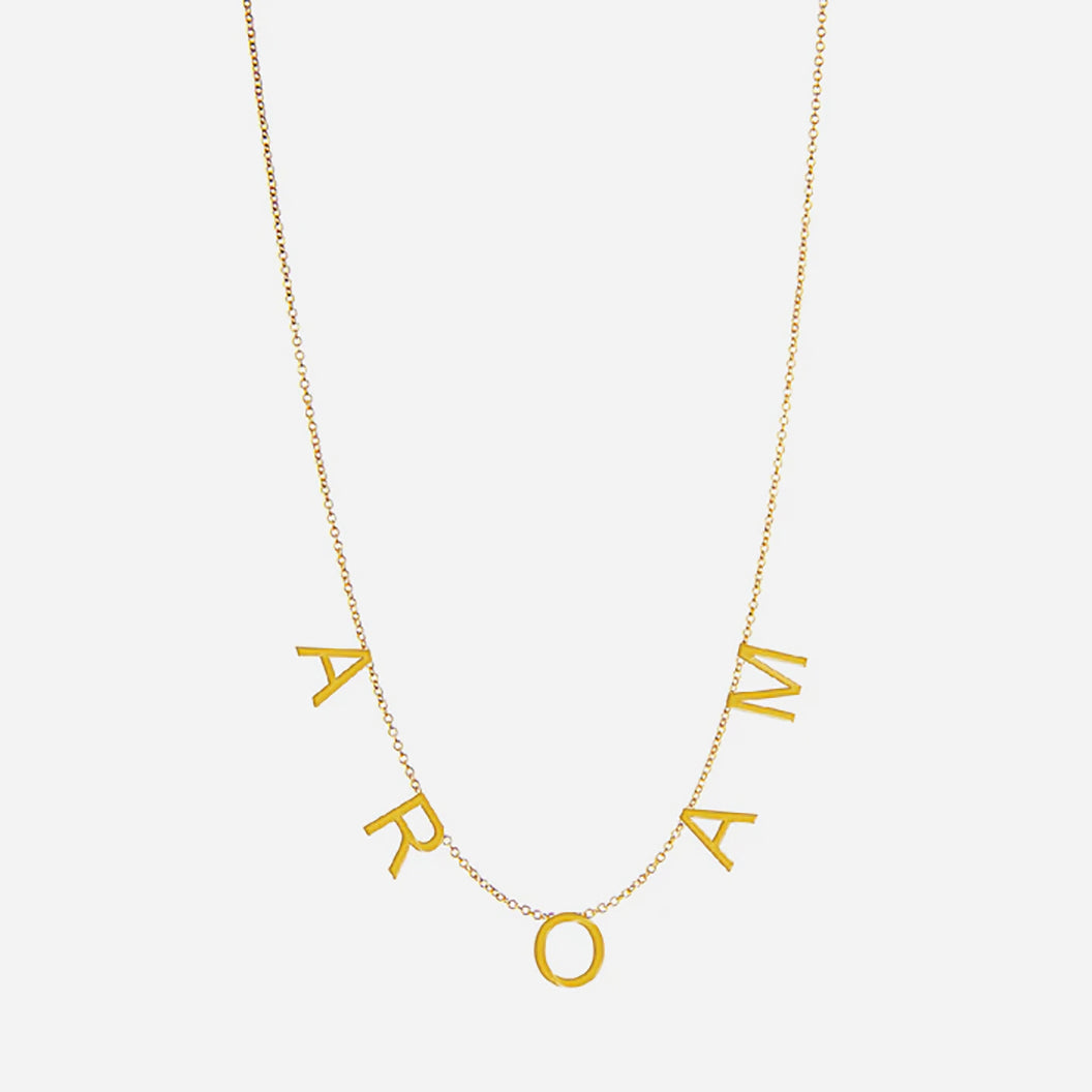 Collar De Iniciales Lola En Chapa