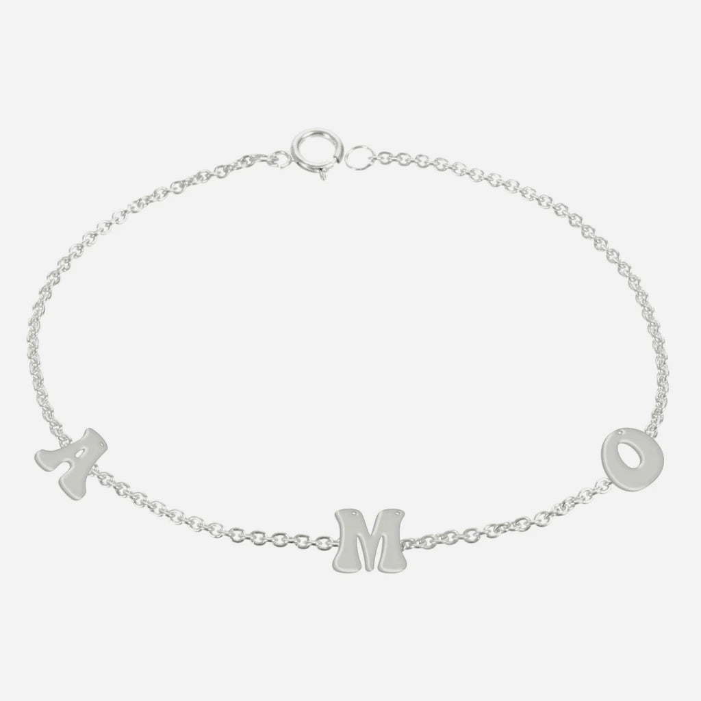 Pulsera Groovy De Iniciales