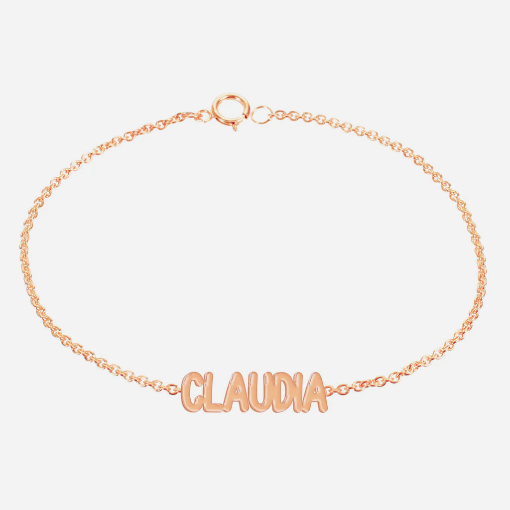 Pulsera De Nombre Bubble