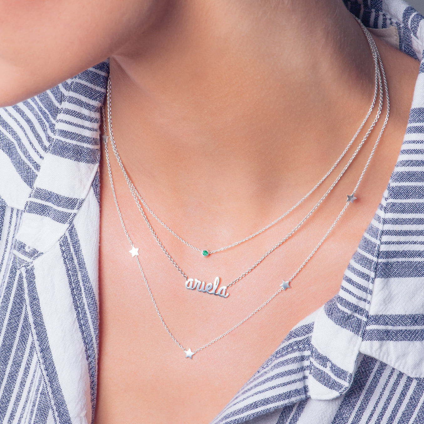 collares de regalos para mujer en oro 14k y en plata .925