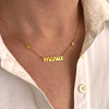 Collar De Nombre Con Piedra Y Figura
