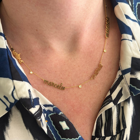 Collar Familia Naomi Con Piedras