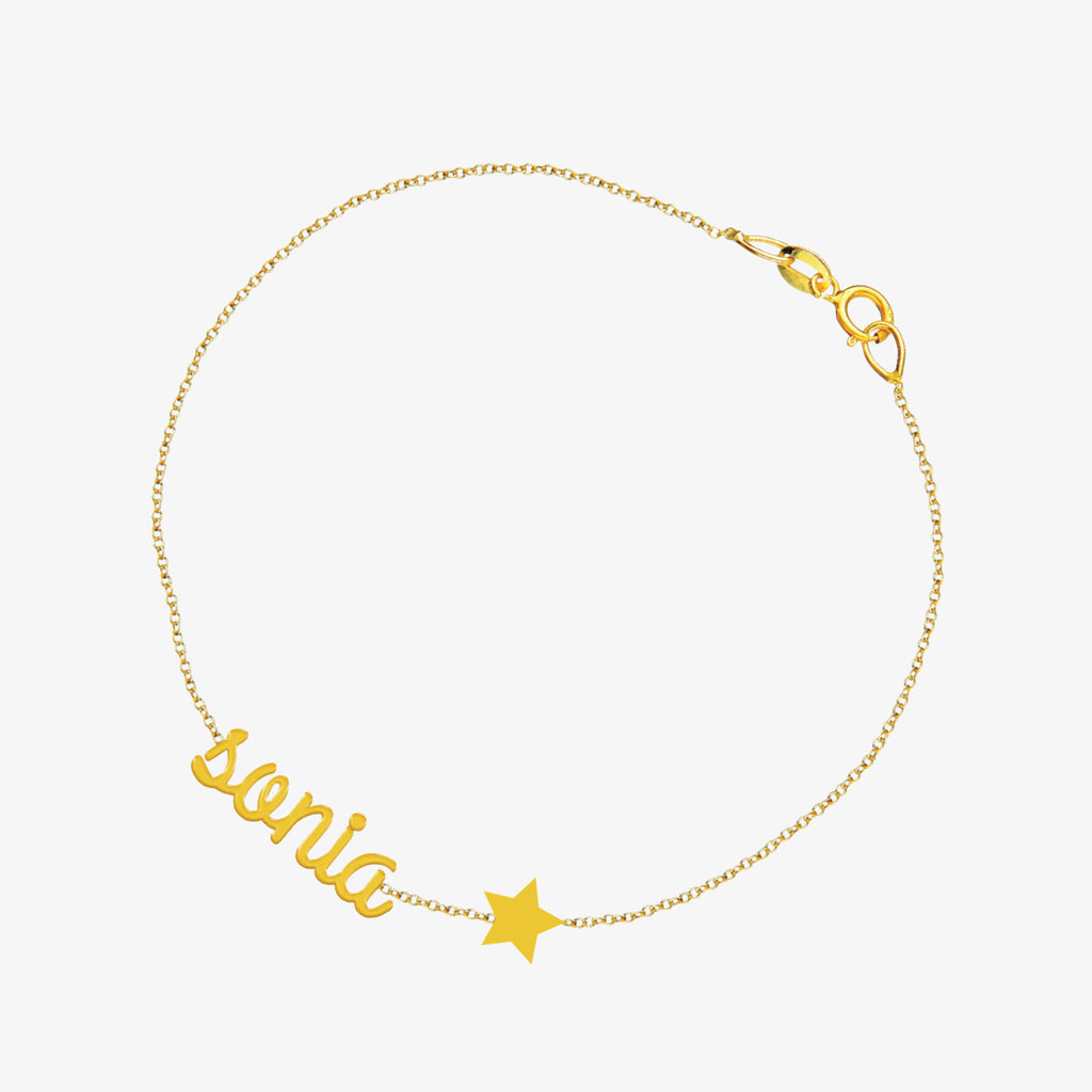 Pulsera De Nombre Con Figura