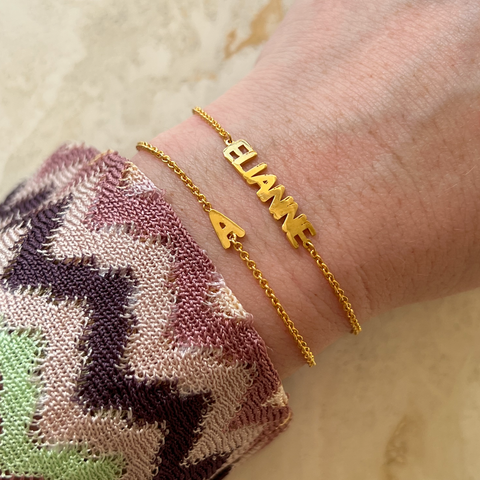 Pulsera De Nombre Bubble