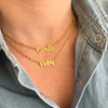 Collar De Nombre Con Cadena Clip
