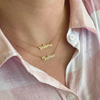 Collar De Nombre Mini (Elige Tipografía)