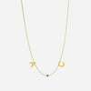 Collar Lola De 2 Letras Con Piedra