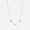 Collar Lola De 2 Letras Con Piedra