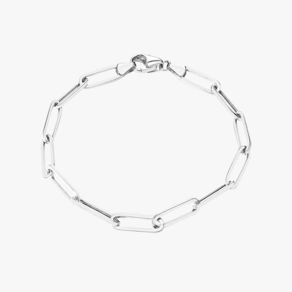 Cadena Paperclip Pulsera Mediana