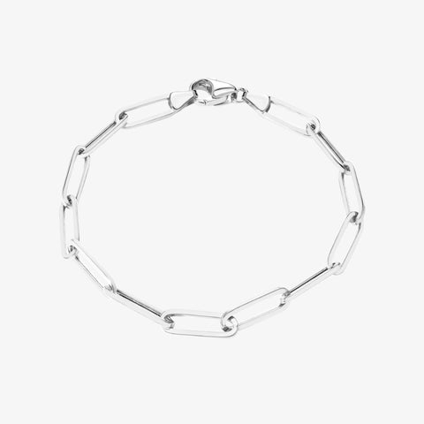 Cadena Paperclip Pulsera Mediana
