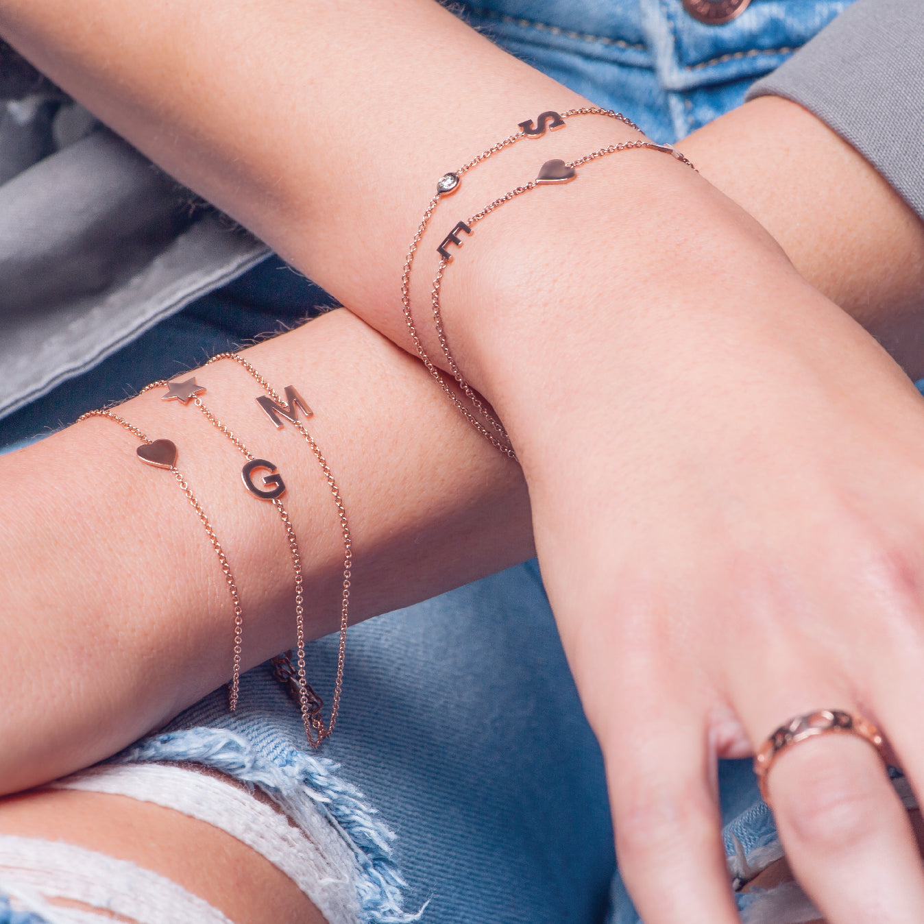 pulseras de mujer en oro 14k 
